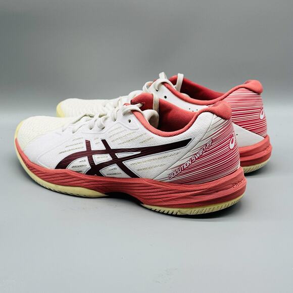 ASICS Shoes Womens 10 White Pink Solution Swift FF Court Tennis Sneakers Comfort - Picture 5 of 10